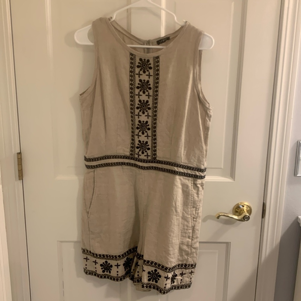 Women’s linen blend romper